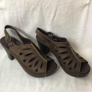 Dansko Rowena platform sling back sandal